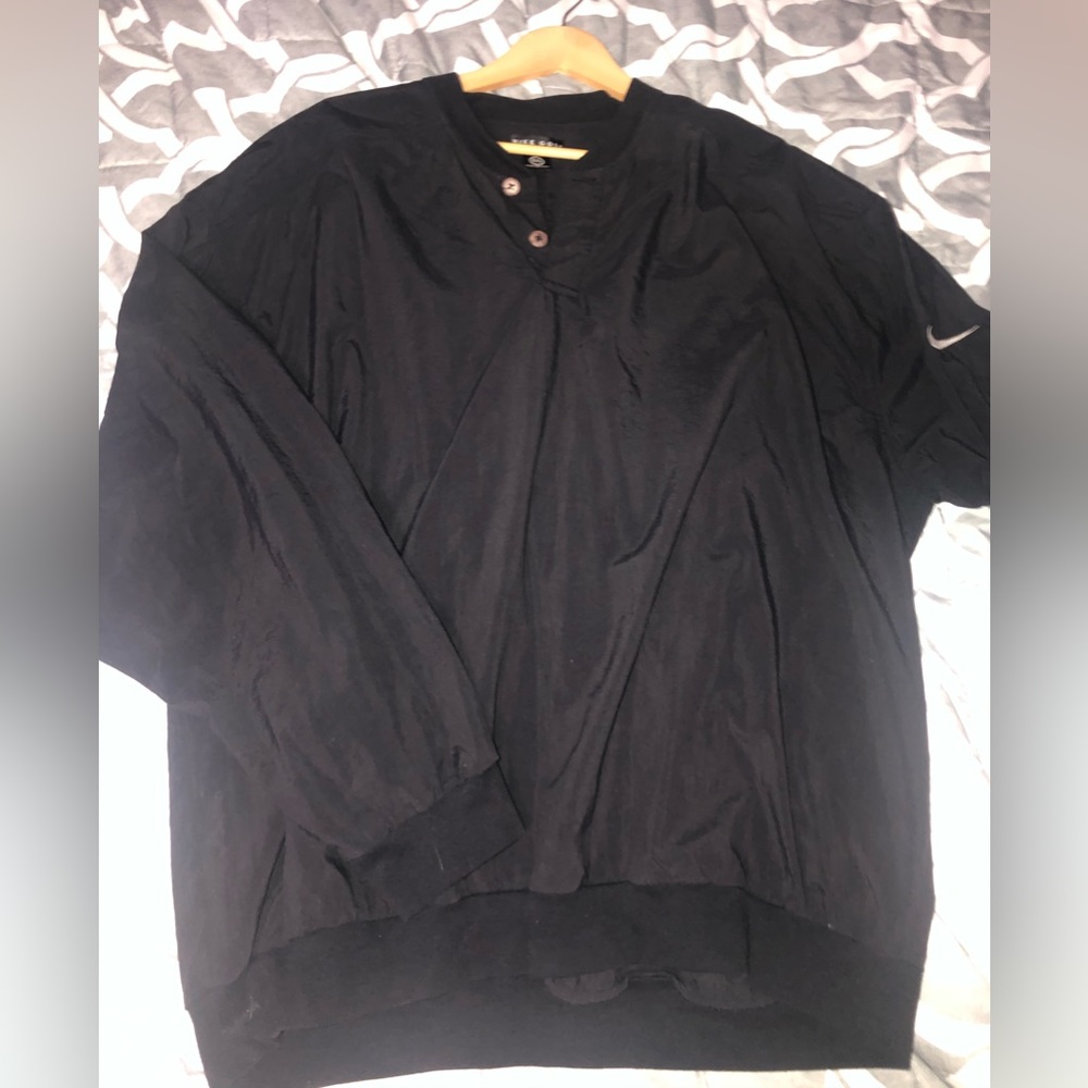 NIKE golf nylon taffeta golf/rain jacket.  2XL.   L/S.  Used, lots of life left
